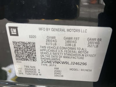 2020 Chevrolet Traverse AWD High Country