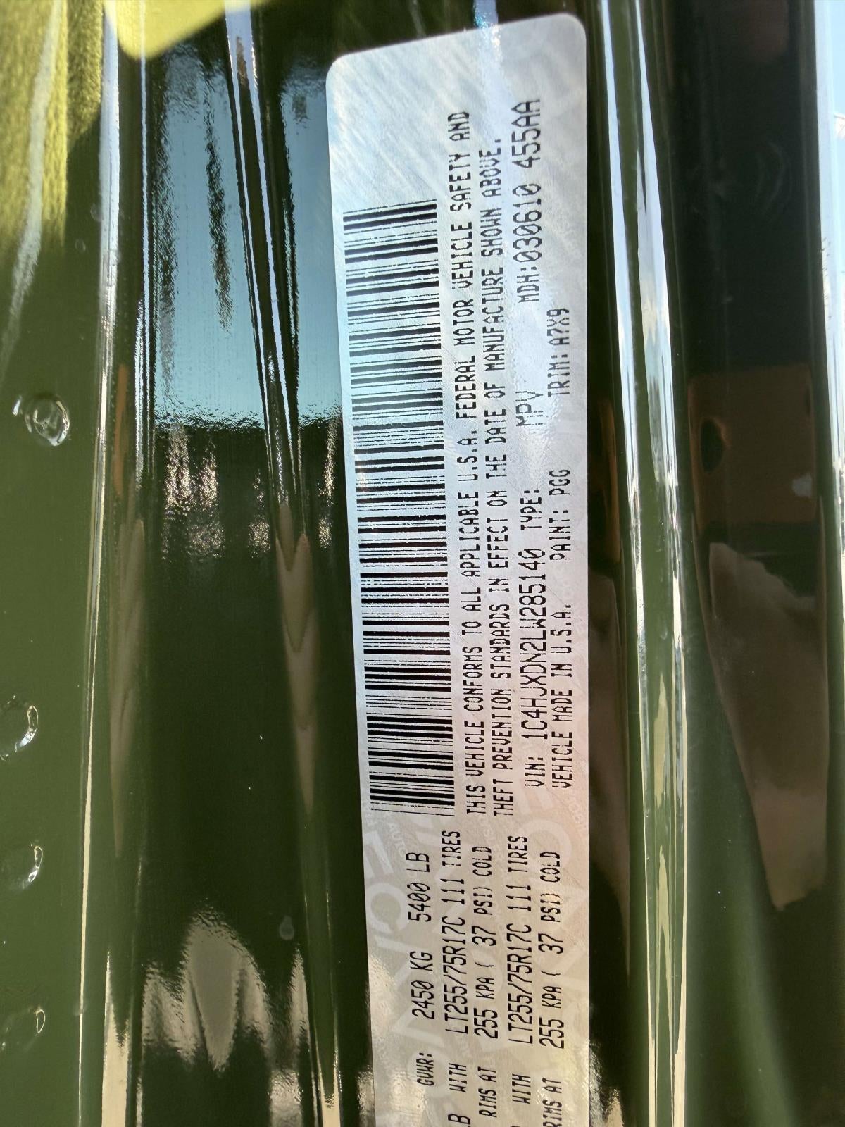 2020 Jeep Wrangler Unlimited Willys 4x4