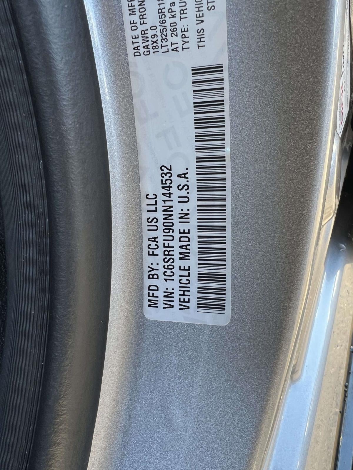 2022 RAM 1500 TRX Crew Cab 4x4 5'7' Box