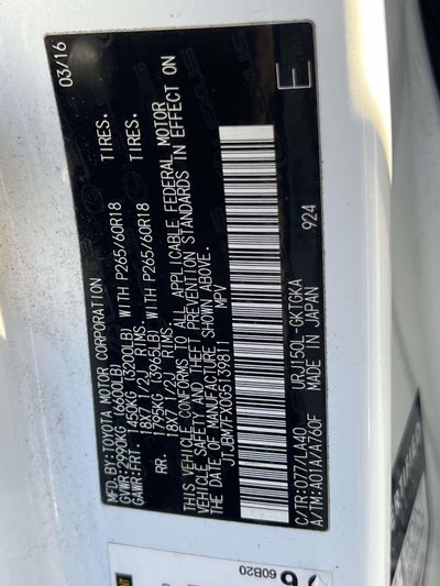 2016 Lexus GX 460 460