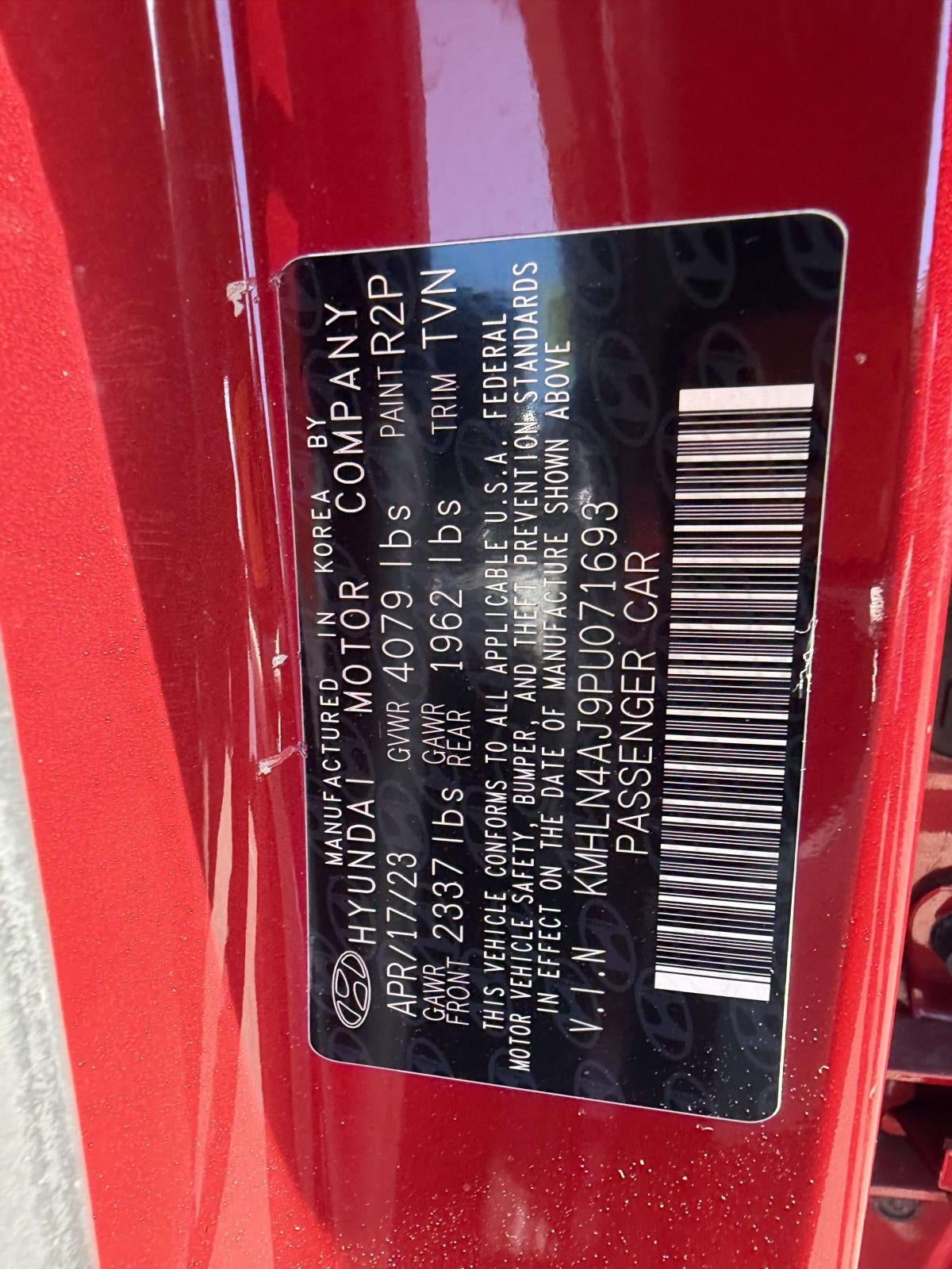 2023 Hyundai Elantra Hybrid Limited