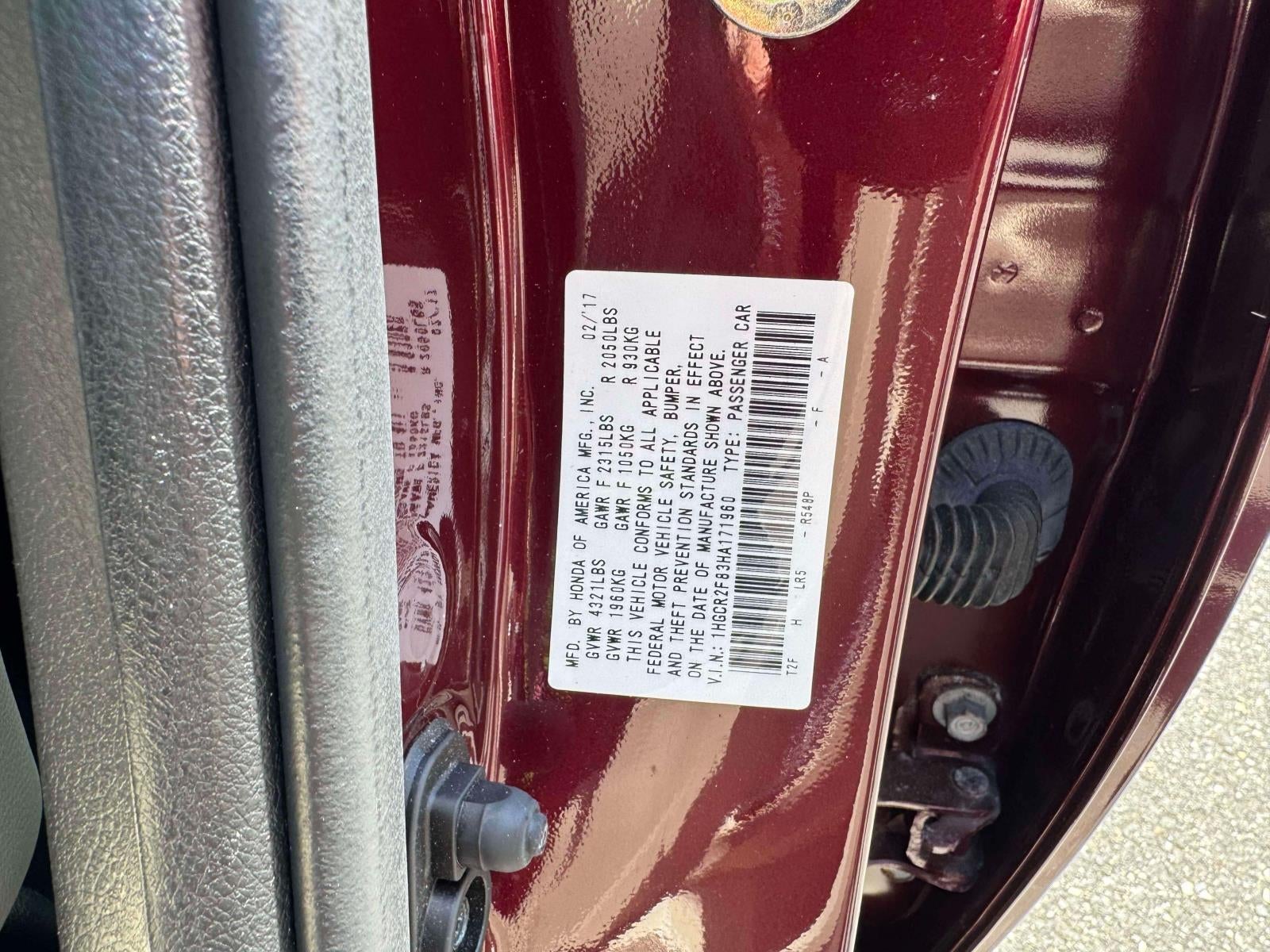 2017 Honda Accord EX-L