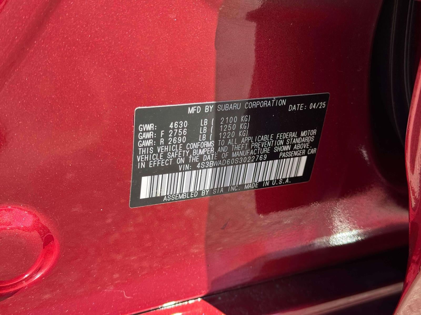 2025 Subaru Legacy Premium