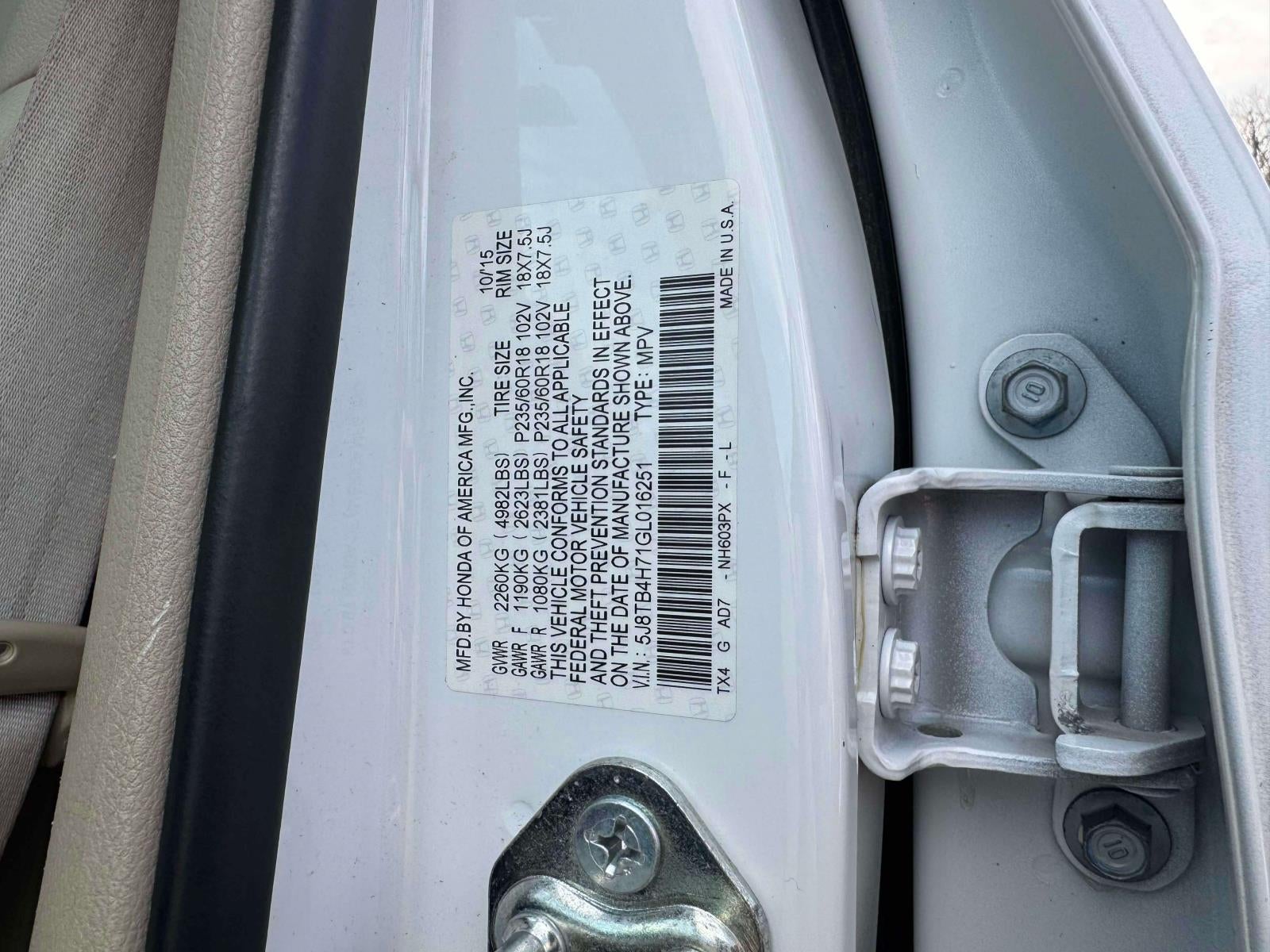 2016 Acura RDX Advance Package