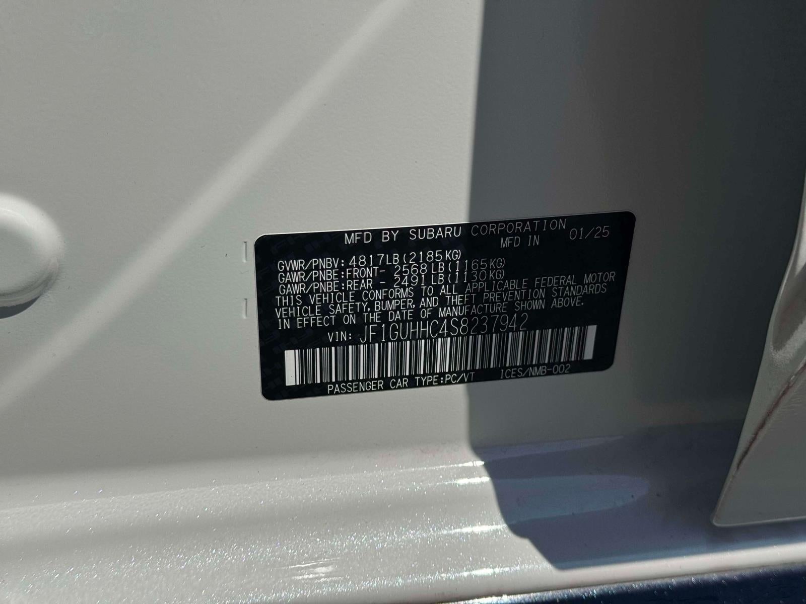 2025 Subaru Impreza RS 5-Door