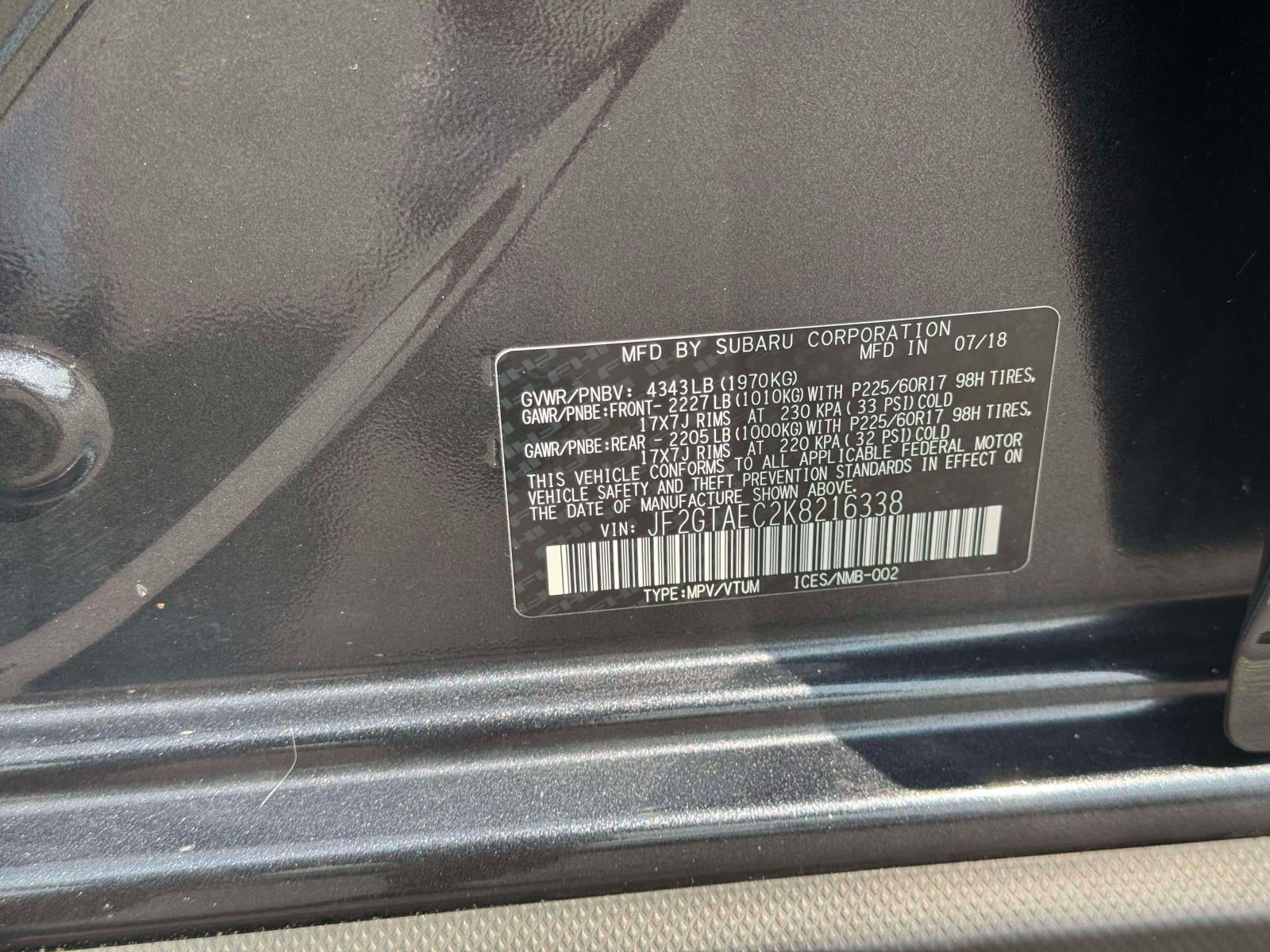 2019 Subaru Crosstrek 2.0i Premium