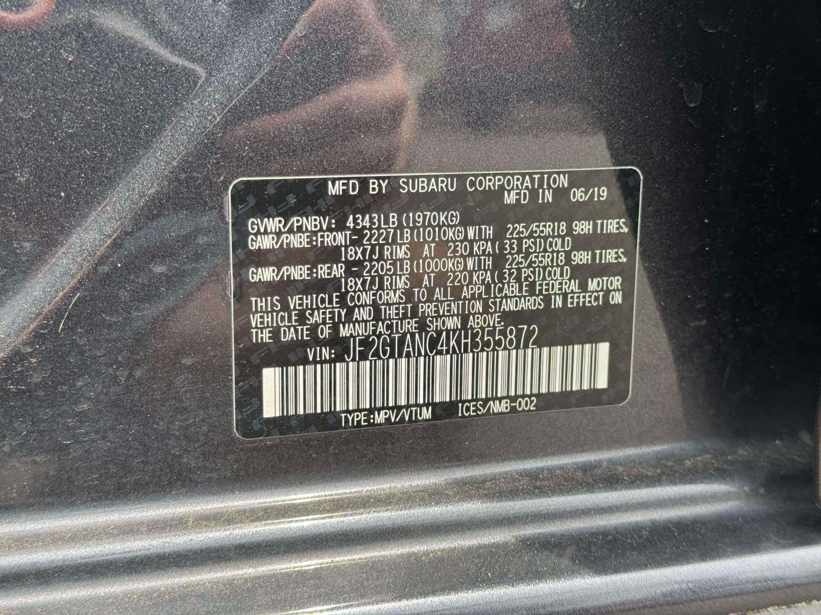 2019 Subaru Crosstrek 2.0i Limited