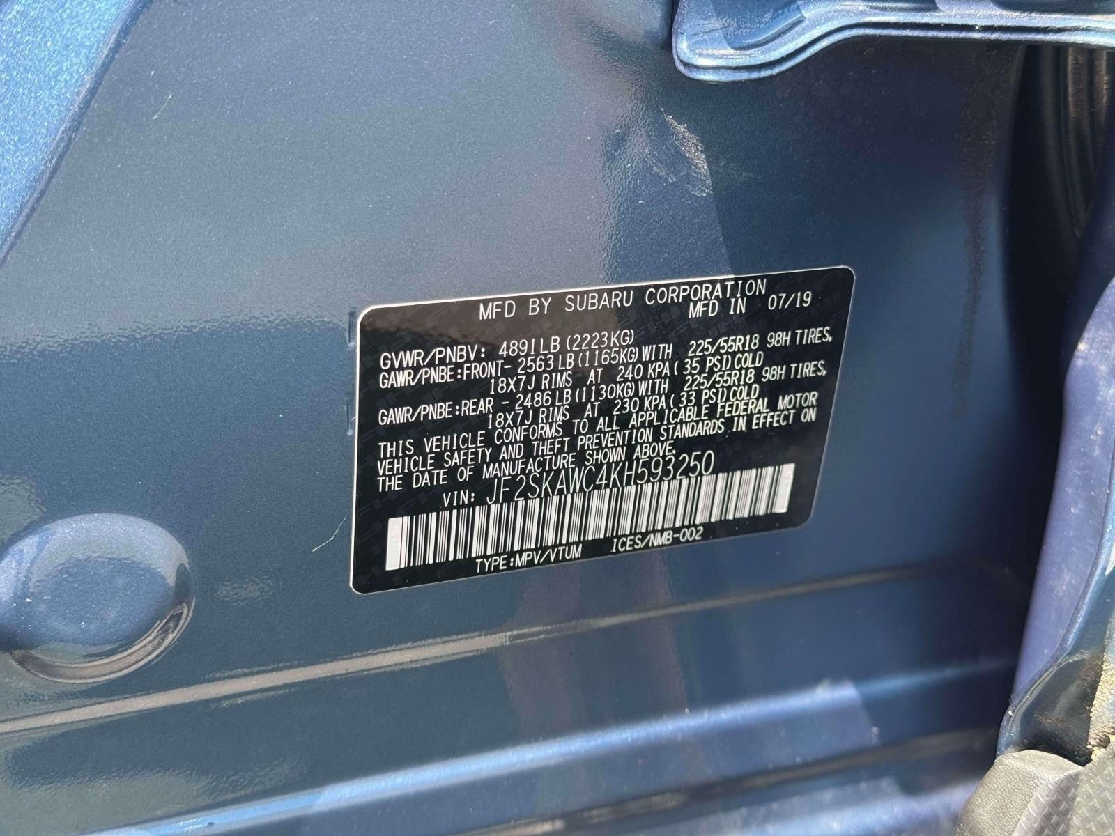 2019 Subaru Forester Touring