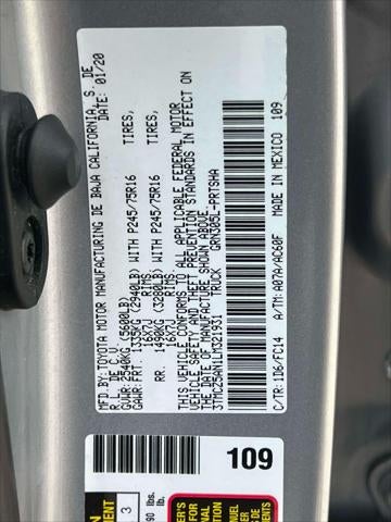 2020 Toyota Tacoma 4WD SR5