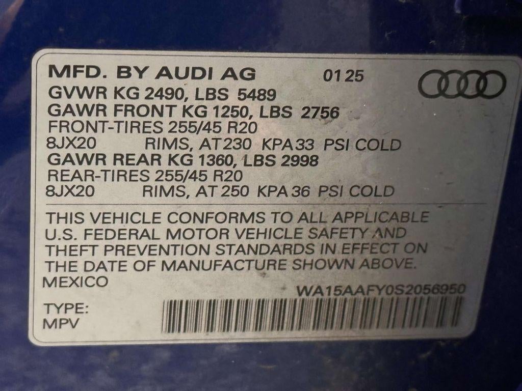 2025 Audi Q5 Sportback Premium Plus 45 TFSI S line quattro S tronic