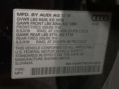 2019 Audi Q7 45 Premium