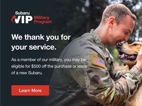 Subaru VIP Military Incentive Program