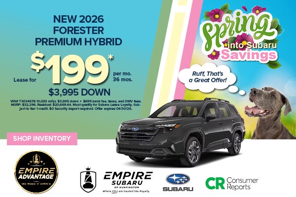 New 2026 Subaru Forester Premium Hybrid